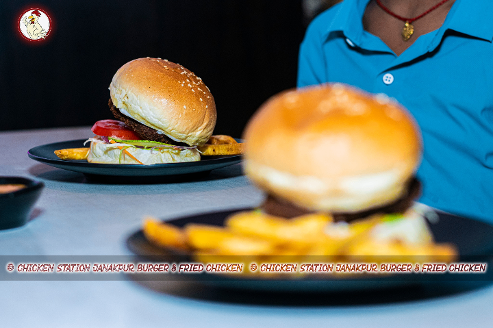 Veg Burger | Chicken Station