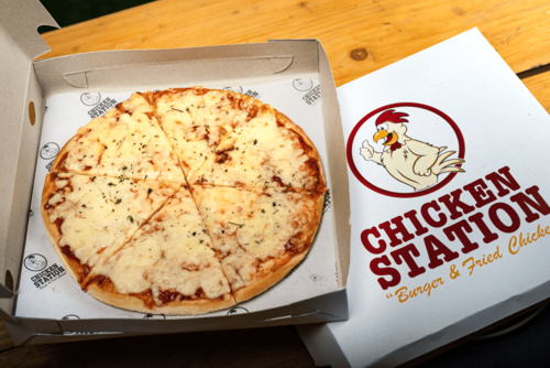 Popcorn Hawaiian Pizza | Chicken Station